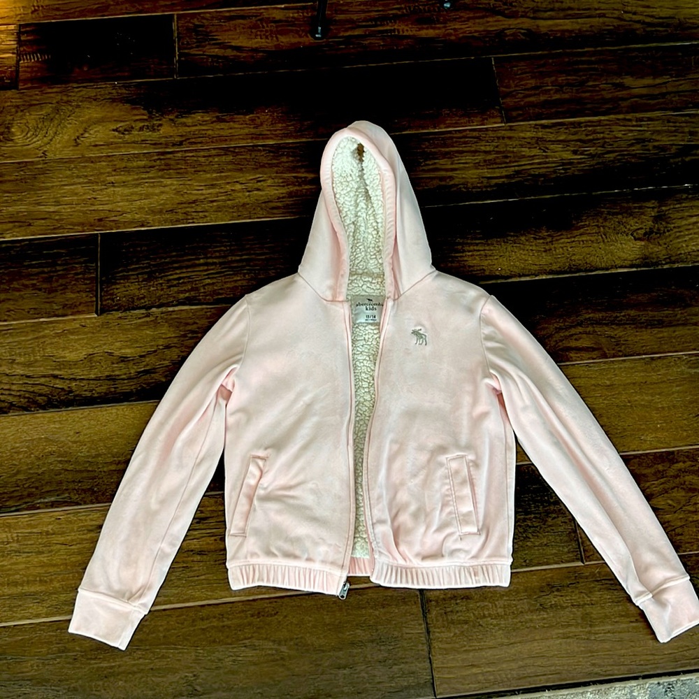 Abercrombie kids Sherpa lined velour hoody